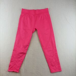 Fabletics LUCIANA Seamless High Waisted Capri Size L Cosmo Pink